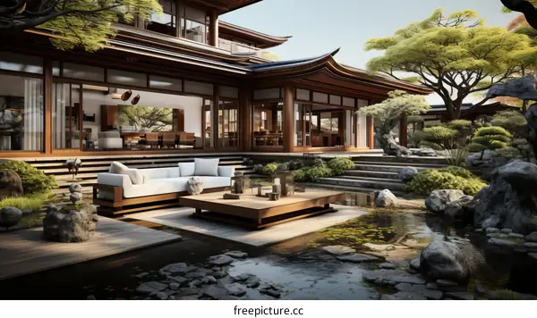 Courtyard of a Traditional Chinese House