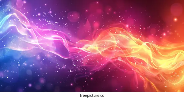 Colorful Swirling Abstract Energy Background