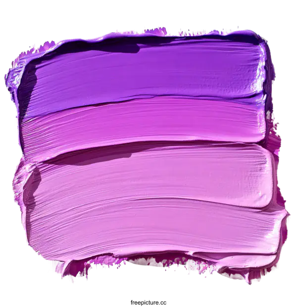 [Transparent Background PNG]Abstract Purple Paint Strokes on Canvas