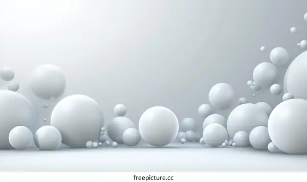 Abstract 3D Sphere Composition Background Design