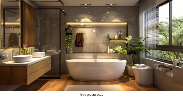Modern Elegant Bathroom Interior Design