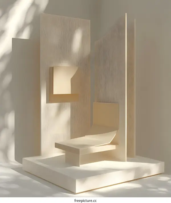 Abstract Minimalist Geometric Shapes Background