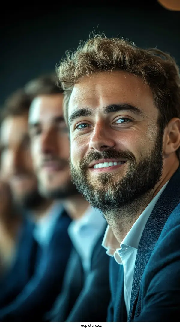 Business Professionals Smiling Conference Portrait