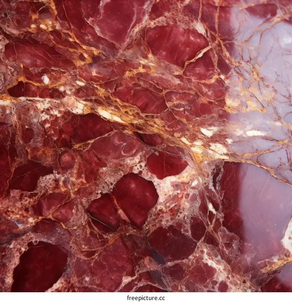 Red marble texture background