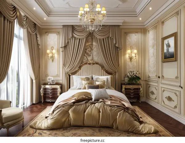 Luxury Bedroom Design Illustration