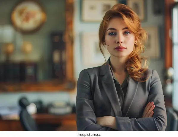 portrait of a confident businesswoman