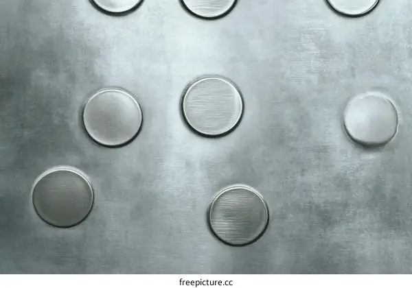 Abstract Metal Texture with Circular Patterns