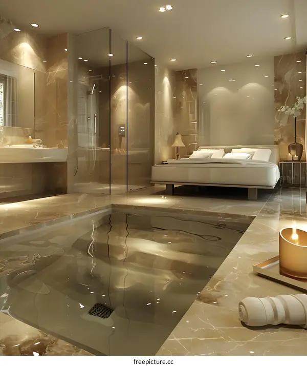 Luxurious Master Bedroom with Private Jacuzzi Tub