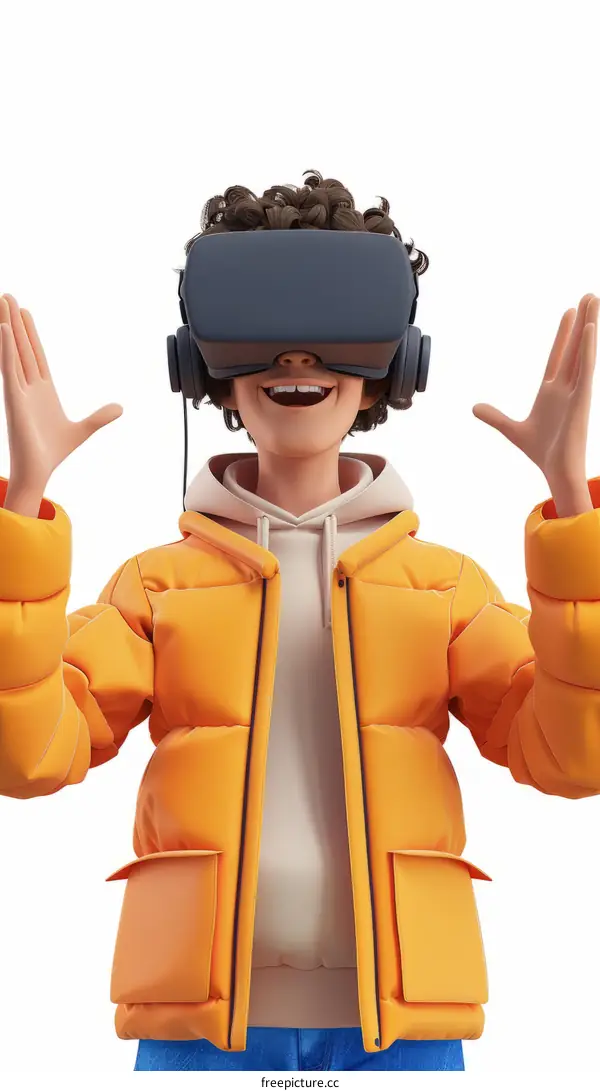 Virtual Reality Immersion: Young Man's Journey