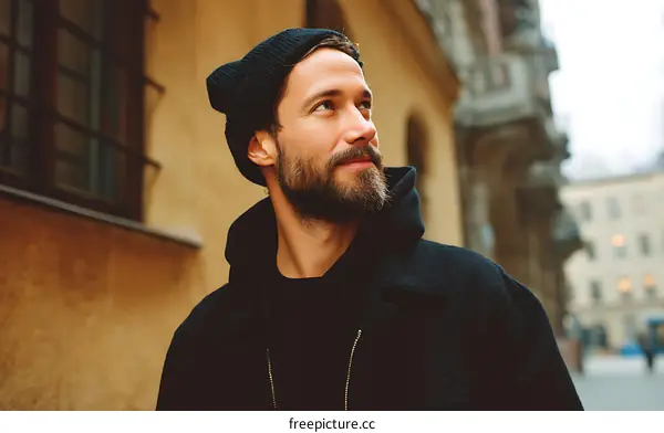 Stylish Man in a City Street