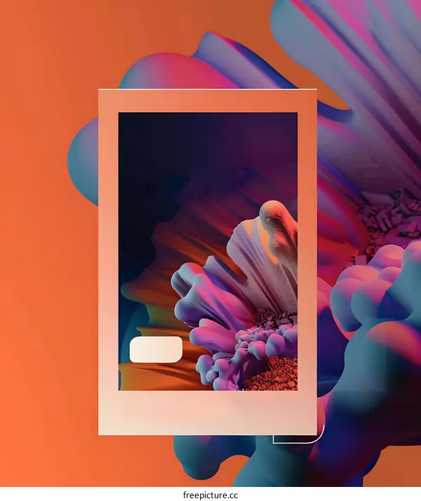 Abstract Colorful Liquid Design Background