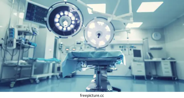 Operating Room Fully Equipped for Surgery