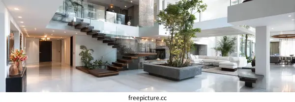 Modern Luxurious Open-Plan Interior Design