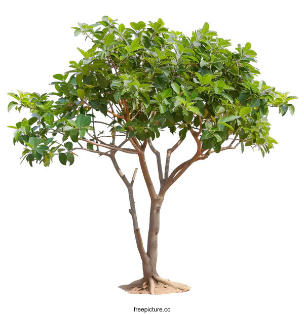 [Transparent Background PNG]Green Tree Isolated on White Background