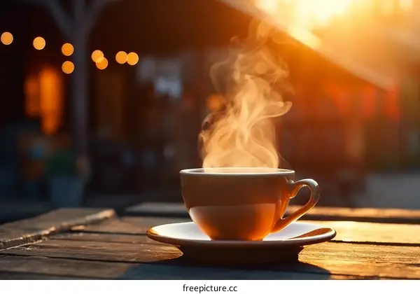 A Cup of Coffee in the Morning