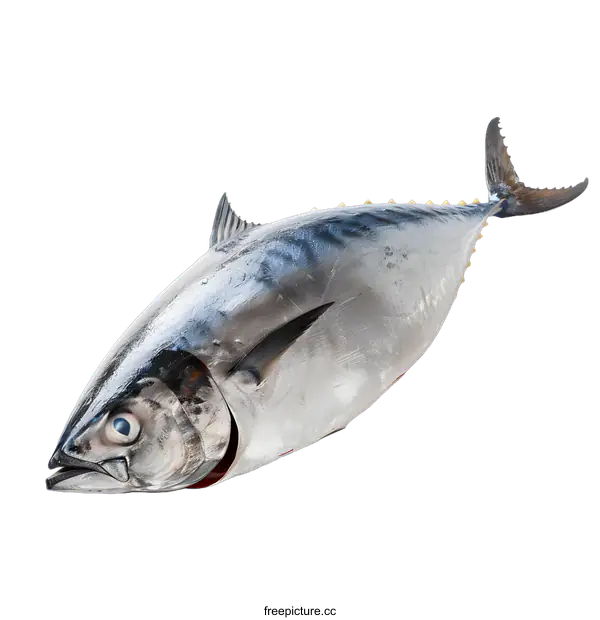 [Transparent Background PNG]A large tuna fish isolated on white background