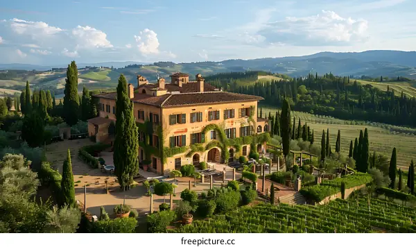 Italian Villa in the Tuscan Countryside
