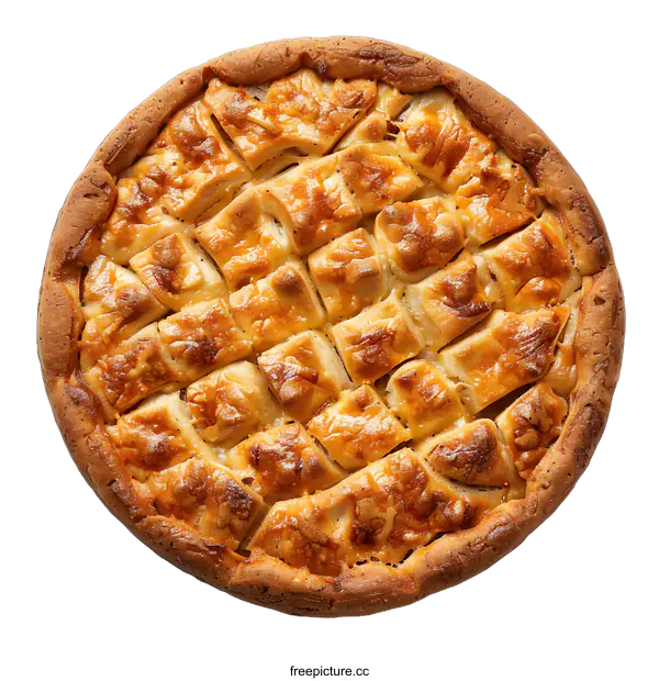 [Transparent Background PNG]Delicious Apple Pie on White Background
