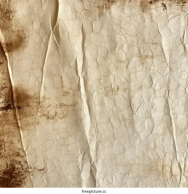 Close-up of a crumpled paper texture