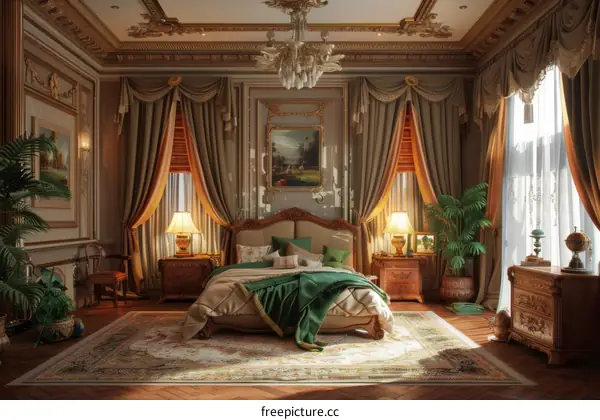 Luxury Baroque Style Bedroom Interior Design