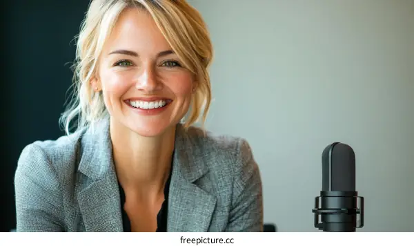 Successful Woman Business Leader Smiling at Camera
