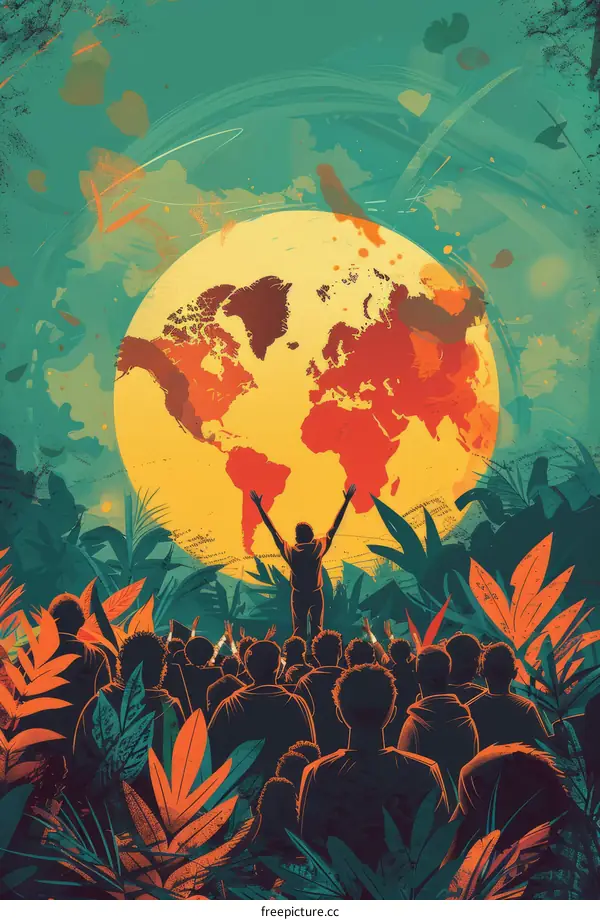 Diverse People Celebrating Earth Day Worldwide