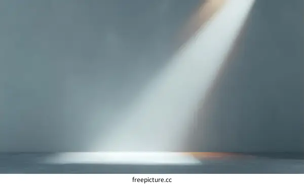 Empty room with spotlight effect