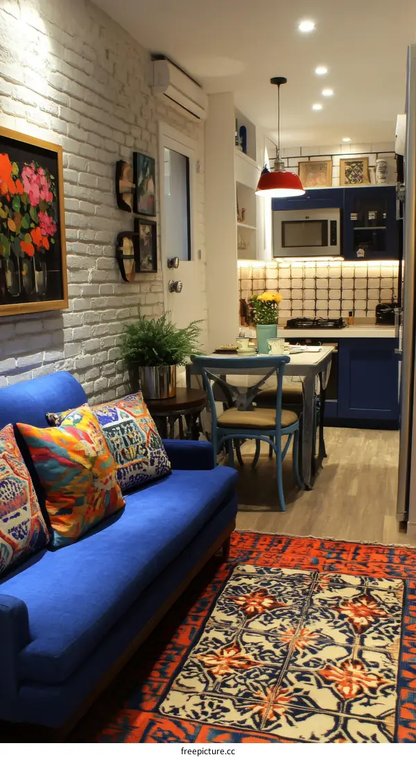 Cozy Small Studio Apartment Living Room