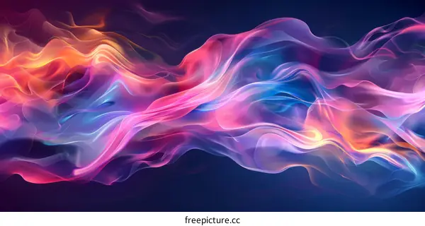 Abstract Colorful Smoke Background