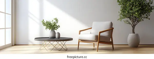 Modern Minimalist Living Room Interior Design