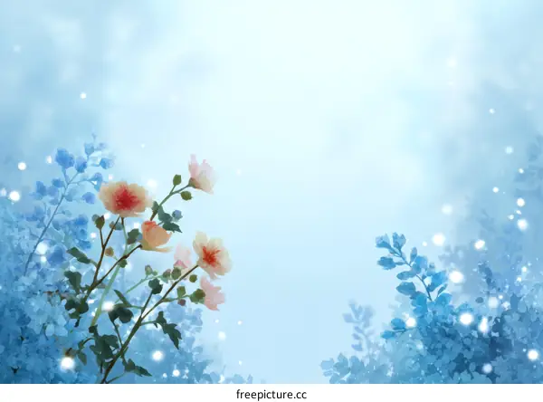 Beautiful Winter Floral Illustration