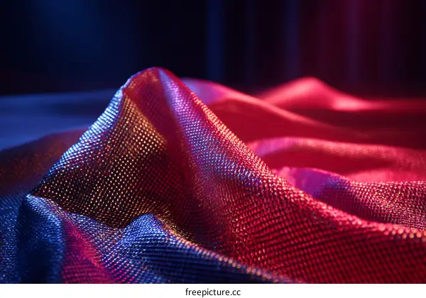 Textured Fabric Drape in Vibrant Colors