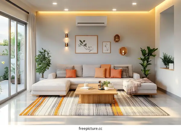 Modern Cozy Living Room Interior Design