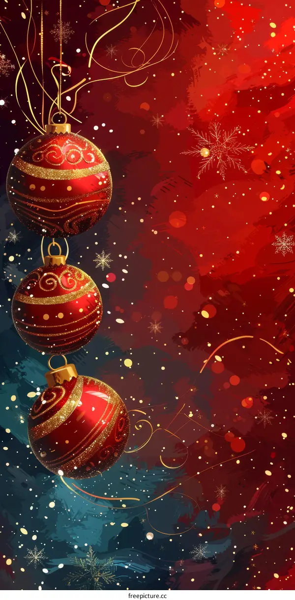 Red Christmas decorations