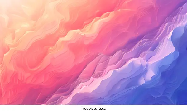 Abstract Gradient Background with Wavy Lines