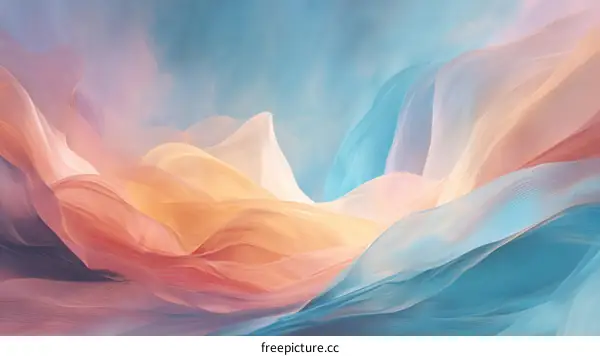 Abstract Soft Fabric Flowing Colors
