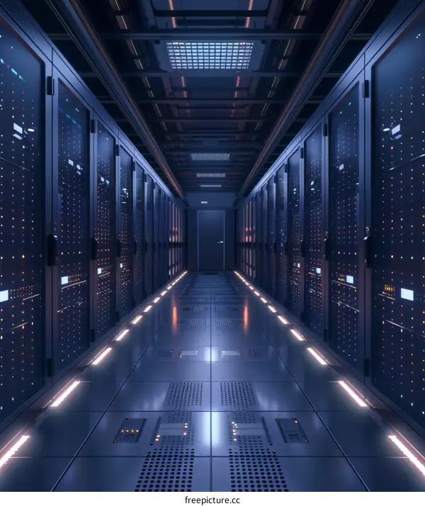 Modern Server Room Data Center Interior Design