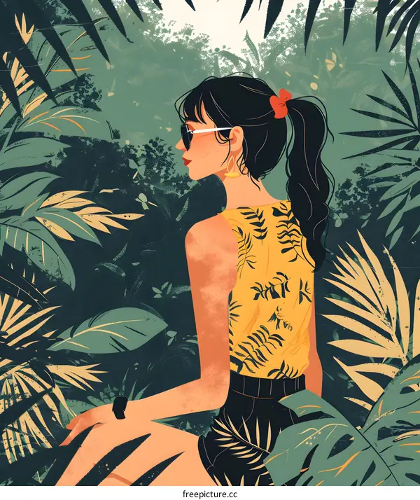 girl in the jungle