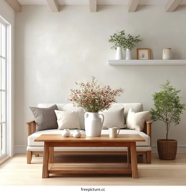 Cozy Farmhouse Living Room Interior Design