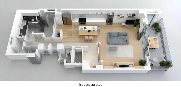 Modern Apartment Floor Plan Design