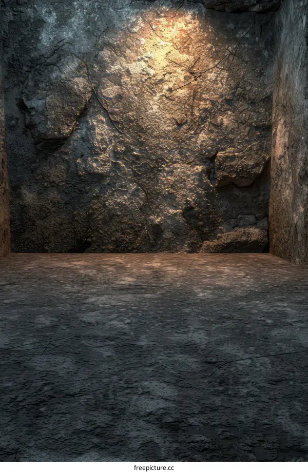 Dark Mysterious Room Spotlight