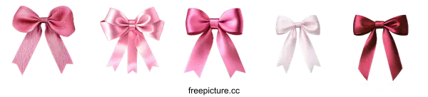 [Transparent Background PNG]Various Beautiful Gift Ribbons