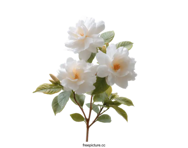 [Transparent Background PNG]Beautiful White Flowers in Full Bloom