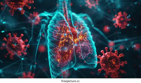 Coronavirus Attack on Human Lungs