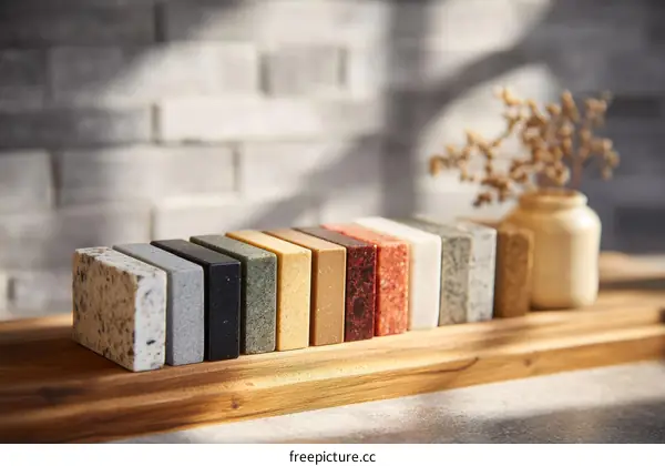 Variety of Colorful Natural Stone Samples