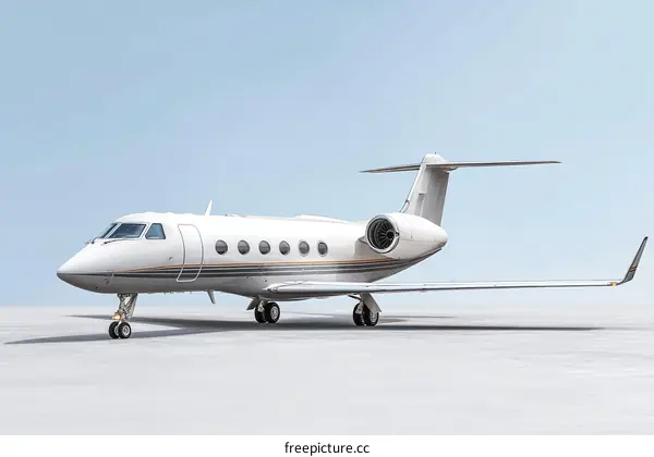 Luxury Private Jet on the Runway