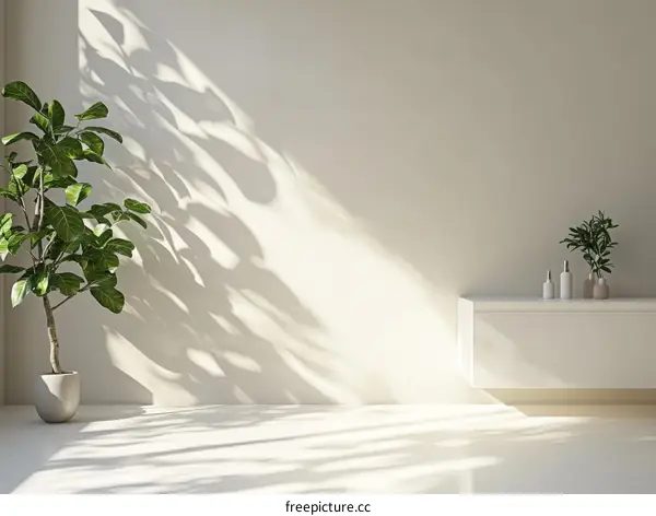 Modern Minimalist Interior Design with Sunlight