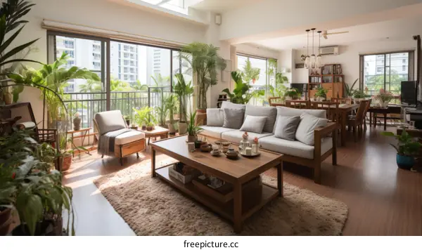 An example of indoor plants used in home decor