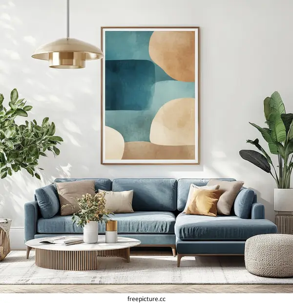 Modern Abstract Art Living Room Decor