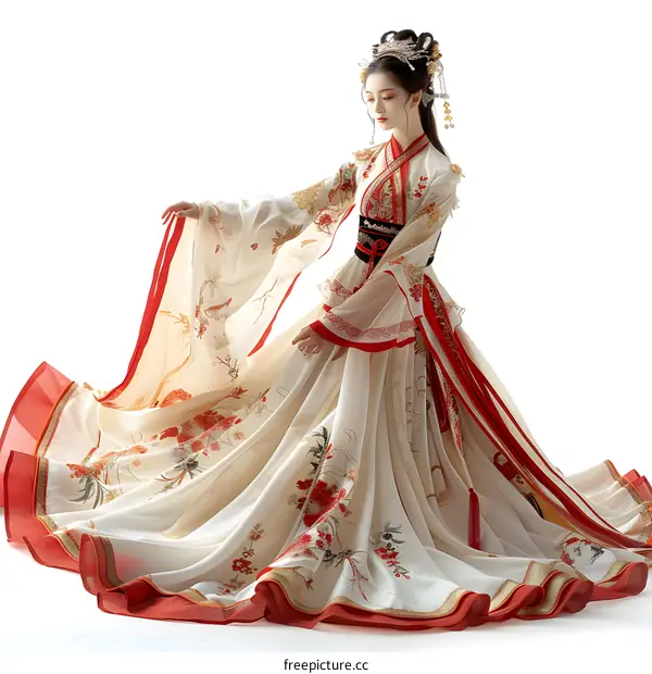 Woman in Traditional Chinese Dress